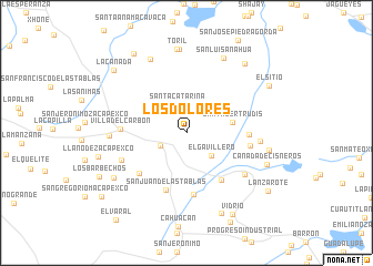 map of Los Dolores