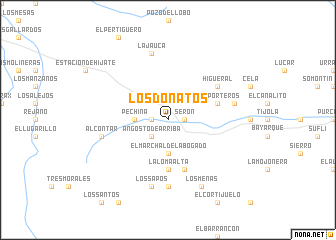 map of Los Donatos