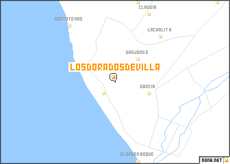 map of Los Dorados de Villa