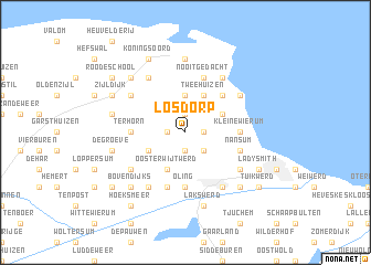 map of Losdorp