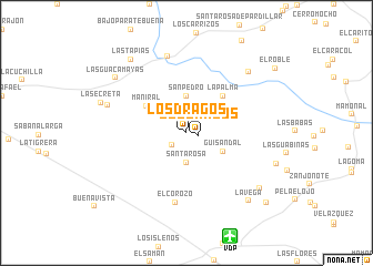 map of Los Dragos