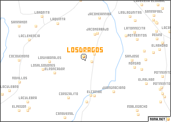 map of Los Dragos