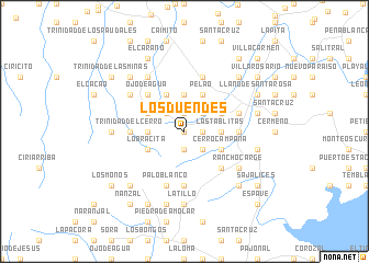 map of Los Duendes