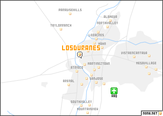 map of Los Duranes