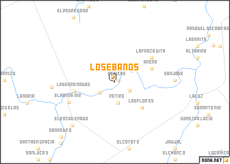 map of Los Ébanos