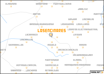 map of Los Encinares