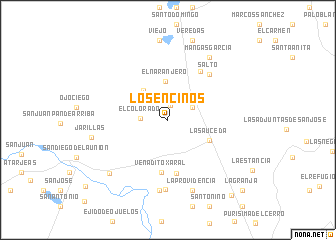 map of Los Encinos