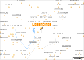 map of Los Encinos