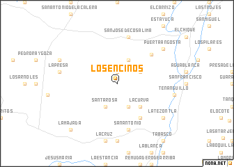 map of Los Encinos