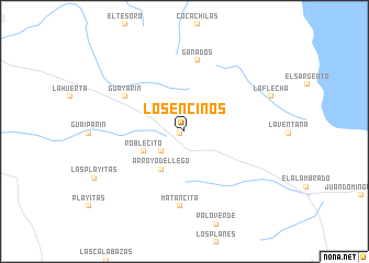 map of Los Encinos