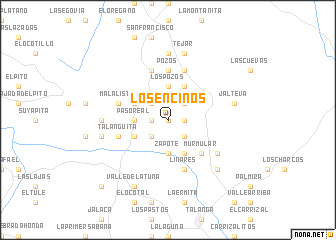 map of Los Encinos