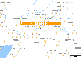 map of Los Encuentros de Romero
