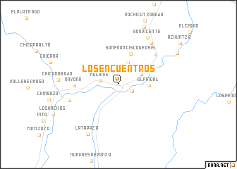 map of Los Encuentros