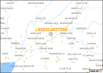 map of Los Encuentros