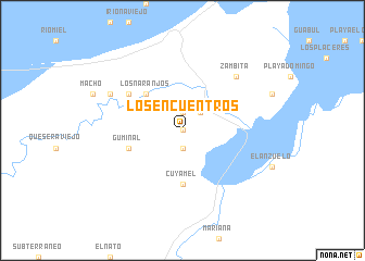 map of Los Encuentros