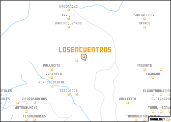 map of Los Encuentros