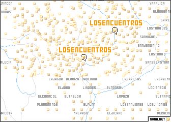 map of Los Encuentros