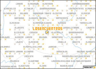 map of Los Encuentros