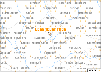 map of Los Encuentros