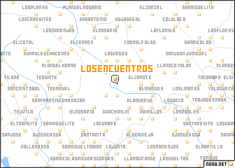 map of Los Encuentros