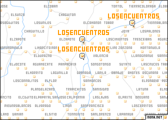 map of Los Encuentros