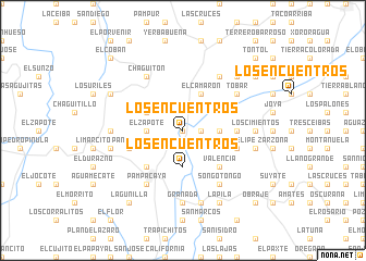 map of Los Encuentros