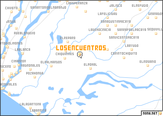 map of Los Encuentros