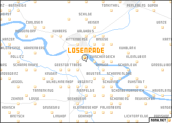 map of Losenrade