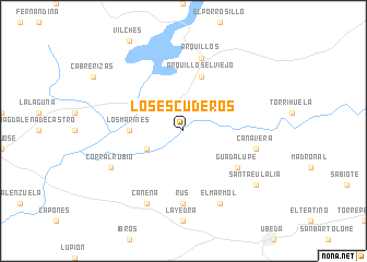 map of Los Escuderos