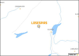 map of Los Espías