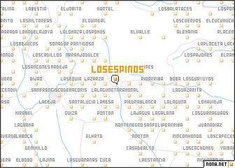 map of Los Espinos