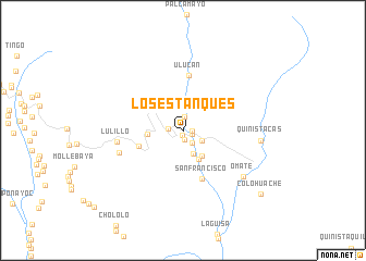 map of Los Estanques