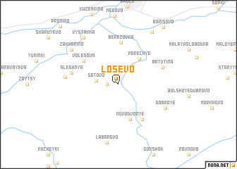 map of Losevo