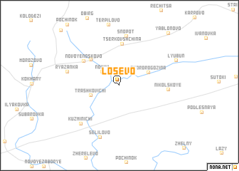 map of Losevo