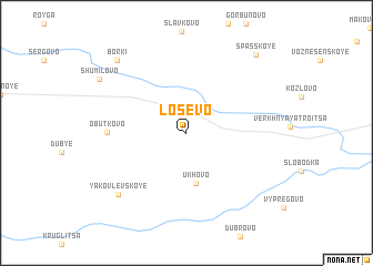 map of Losevo