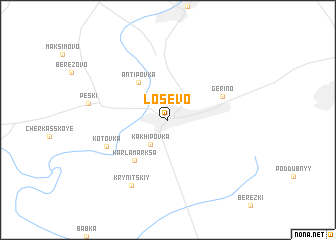 map of Losevo