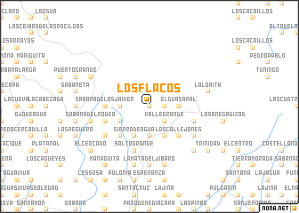 map of Los Flacos