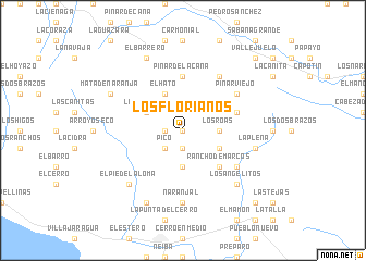 map of Los Florianos