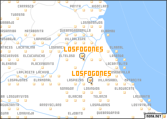 map of Los Fogones