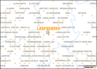 map of Los Fogones