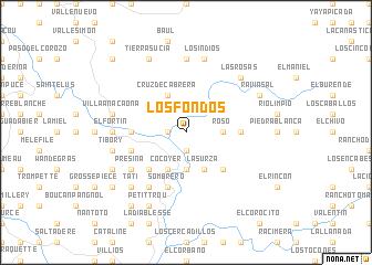 map of Los Fondos