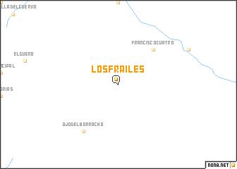 map of Los Frailes