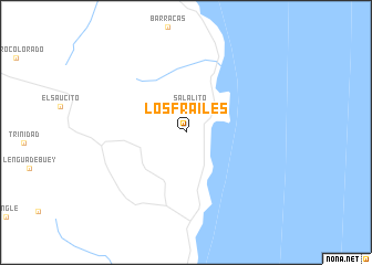 map of Los Frailes