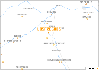 map of Los Fresnos