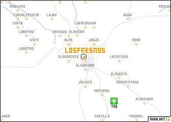 map of Los Fresnos