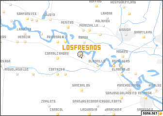 map of Los Fresnos