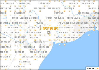 map of Los Frías
