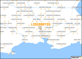 map of Los Gabatos