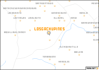 map of Los Gachupines