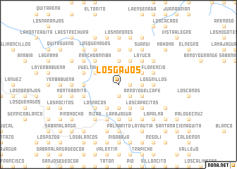 map of Los Gajos